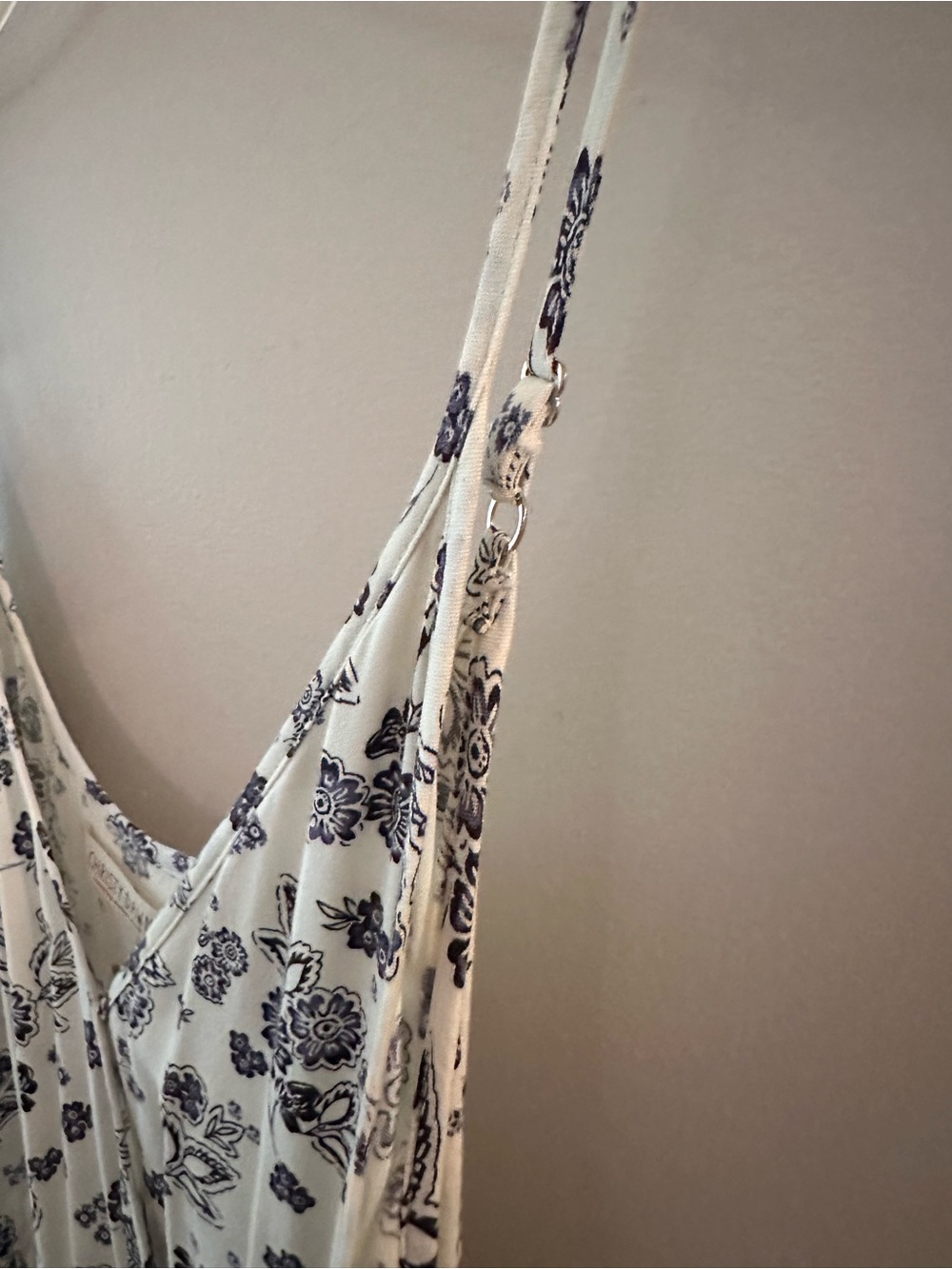 Christy Dawn Cream Floral Spaghetti Strap Midi Dress “the Lincoln” size Medium - Picture 9 of 11